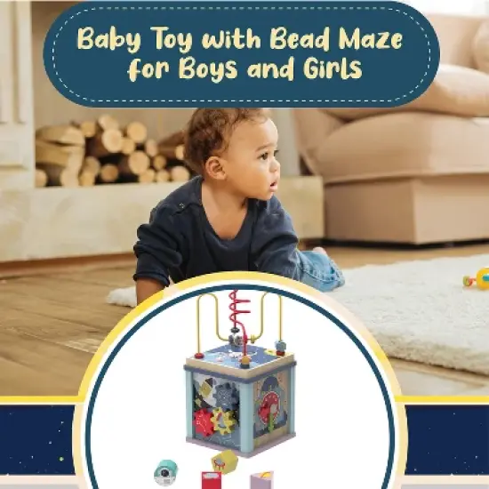 Leo & Friends Benny Toddler Wooden ActivityCube image {3}