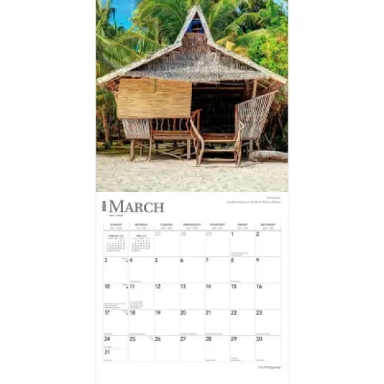 Browntrout 2024 Wall Calendar 12"x12" The Philippines image {2}
