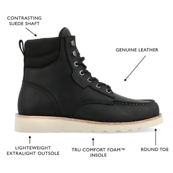 Territory Venture Tru Comfort Foam Water Resistant Moc Toe Lace-up Ankle Boot image {7}