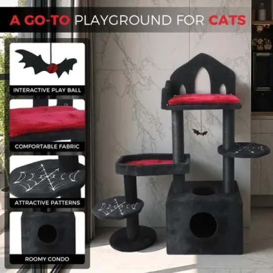 Multipet Gothic Cat Tree image {5}
