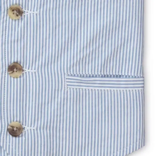 Hope & Henry Boys' Seersucker Suit Vest, Kids image {2}