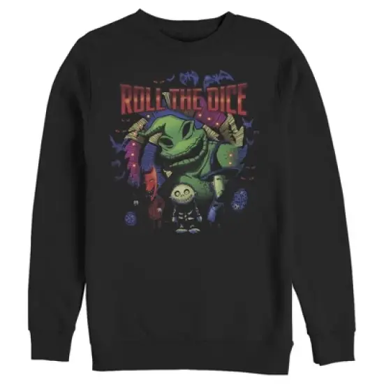 Men's The Nightmare Before Christmas Halloween Oogie Roll The Dice Sweatshirt image {3}