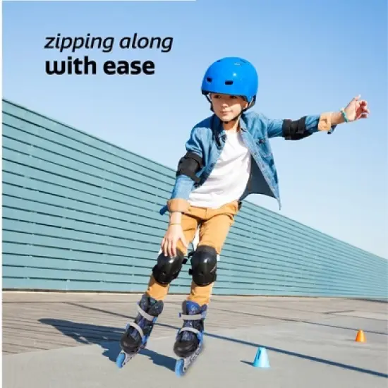 New Bounce Roller Skates for Kids, 4 Wheel Inline Roller blades, Adjustable  image {1}