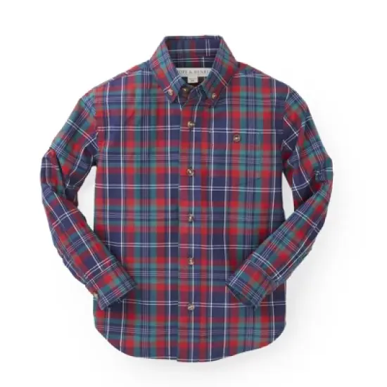 Hope & Henry Boys' Poplin Button Down Shirt, Infant image {21}