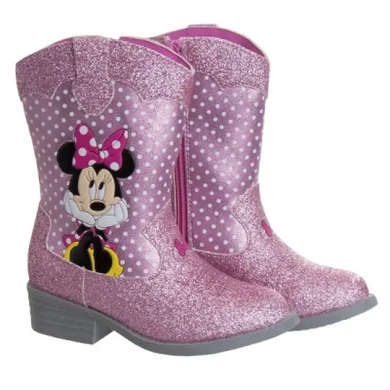 Disney Minnie Mouse Girls' Cowgirl Boots (Toddler/Little Kids) image {1}