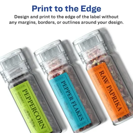 Avery Durable Waterproof Rectangle Labels with Sure Feed, 1" x 3" image {2}