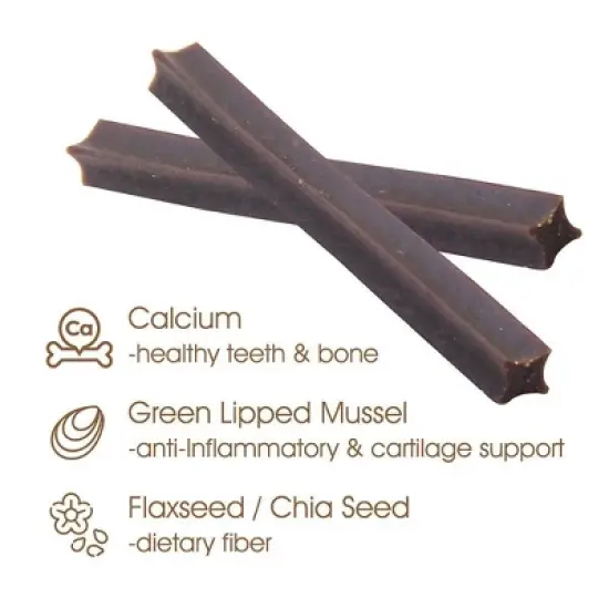 Get Naked Senior Health Functional Chicken Flavor Dental and Hard Chews Sticks Dog Treats - 6.2oz image {2}