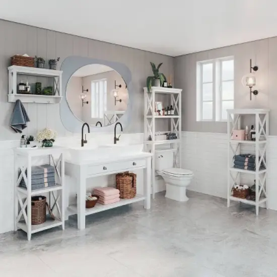 3 Hook La Crosse Wall Shelf - RiverRidge Home image {9}