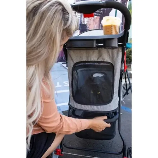 Petique Glacier Spacious & Cozy Pet Stroller Perfect For Dogs Cats Bunnies & Other Animals image {5}
