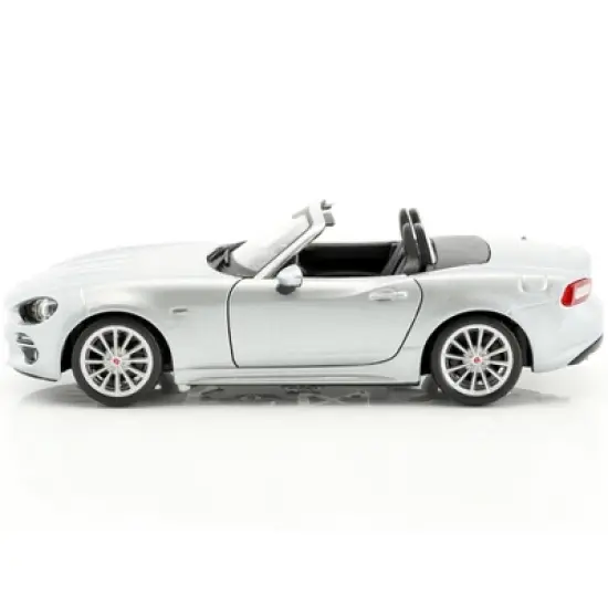 Fiat 124 Spider Coupe Grey 1/24 Diecast Model Car by Bburago image {2}