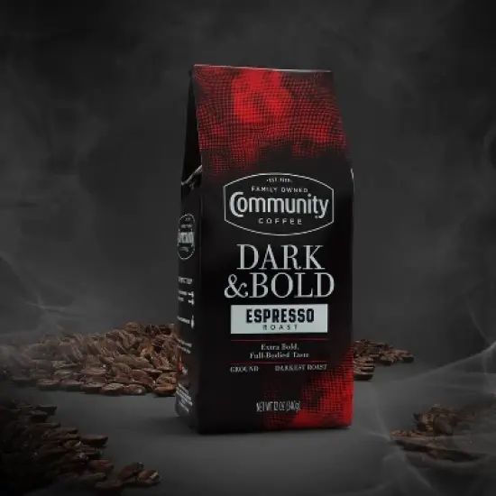 Community Coffee Dark & Bold Premium Dark Roast Ground Coffee - 12oz image {4}