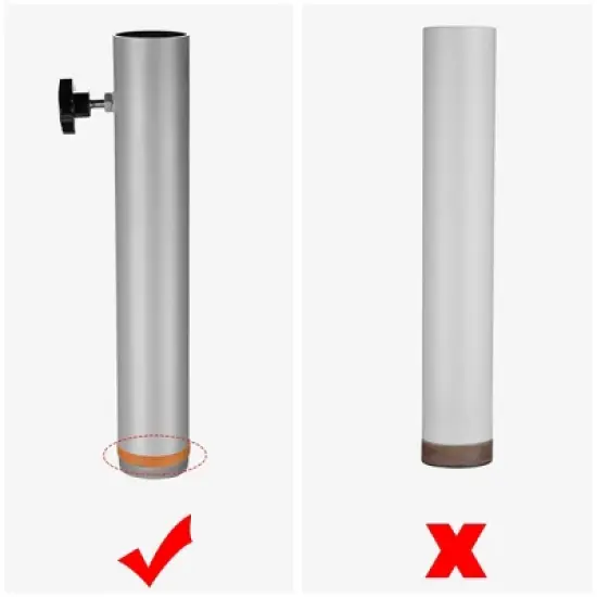 Yescom 2.48" D. Flag Pole Tire Mount Portable Metal Tailgate Camping 20ft 25ft 30ft Adjustable Flagpole Holder Silver image {3}