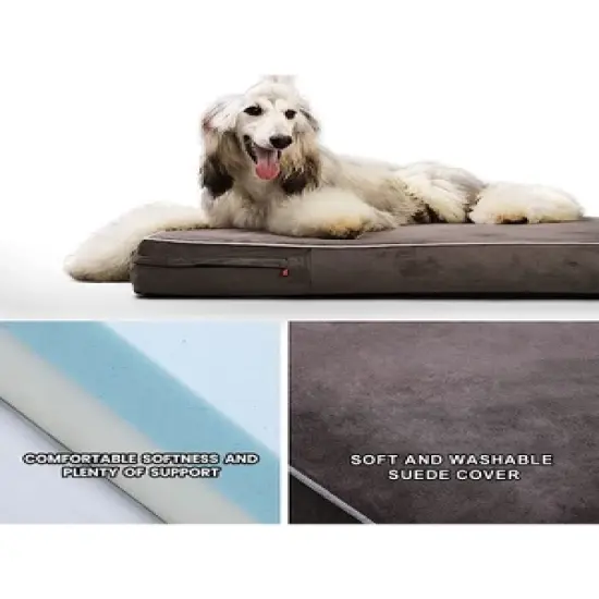 Laifug Orthopedic Memory Foam Minimalist Pet Dog Bed with Removable Cover and Waterproof Liner image {5}