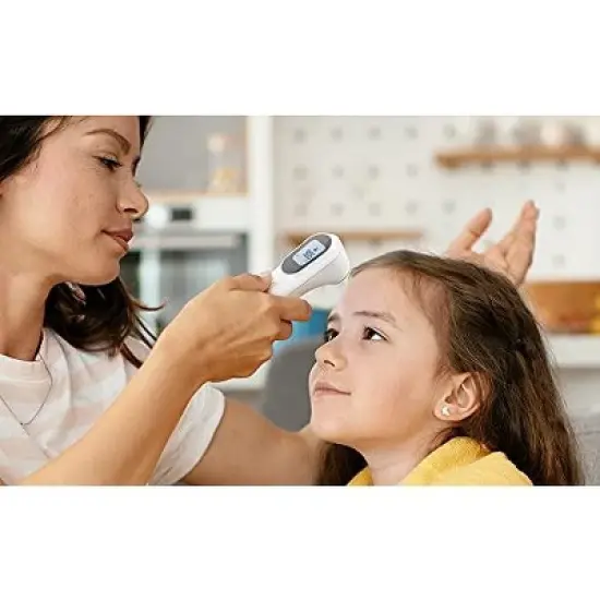GE Truvitals Digital Forehead Thermometer for Adults, Kids and Babies, Non-Contact Temperature Scanner, Instant Reading, Fever Alert (TM3000) image {3}
