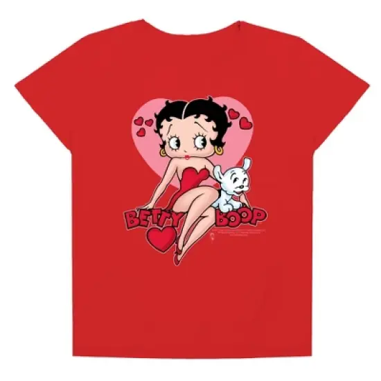 Betty Boopsweetheart Women's Loose T-Shirt, Red image {3}