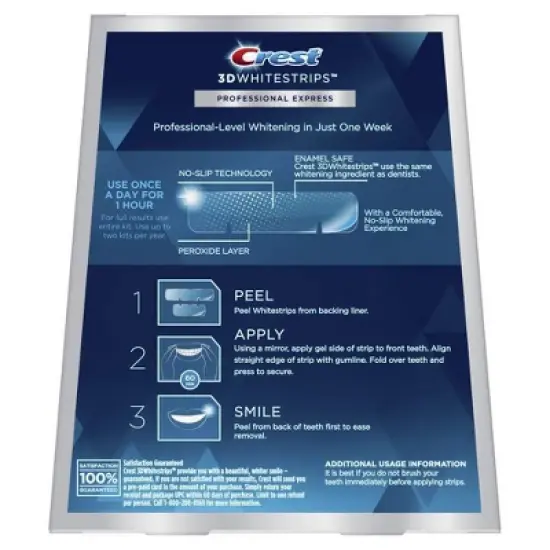 Crest 3D Whitestrips Professional White At-home Teeth Whitening Kit - 10 Treatments image {3}