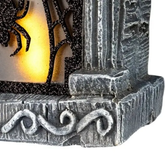 Northlight Lighted Flickering Beware Gravestone Halloween Decoration - 13.5" - LED Orange Light image {8}