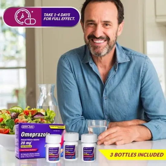 Geri Care Omeprazole Delayed Release Capsules 20 Mg Acid Reducer, 42 Count image {4}