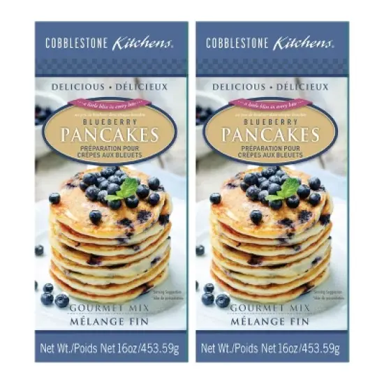 Cobblestone Kitchens 16 oz Blueberry Pancake Mix - Pack of 2 image {6}