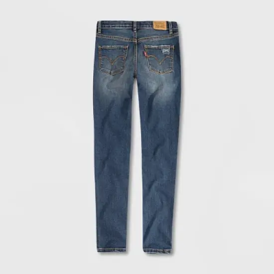 Levi's&reg; Girls' Mid-Rise Super Skinny Jeans image {1}