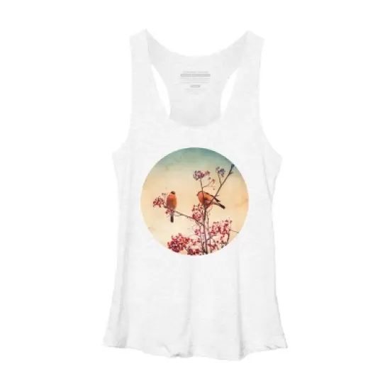 Women's Design By Humans Bullfinch eat rowan By AnnArtshock Racerback Tank Top image {5}