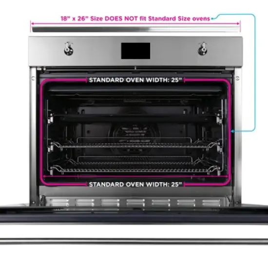 GRIDMANN 18" x 26" Commercial Grade Aluminum Cookie Sheet Baking Tray Pan Full Sheet image {2}