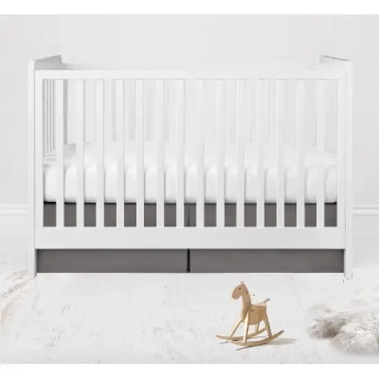 Bacati - Boys Baseball Muslin Red Gray 4 pc Crib Bedding Set with Sleeping Bag image {2}