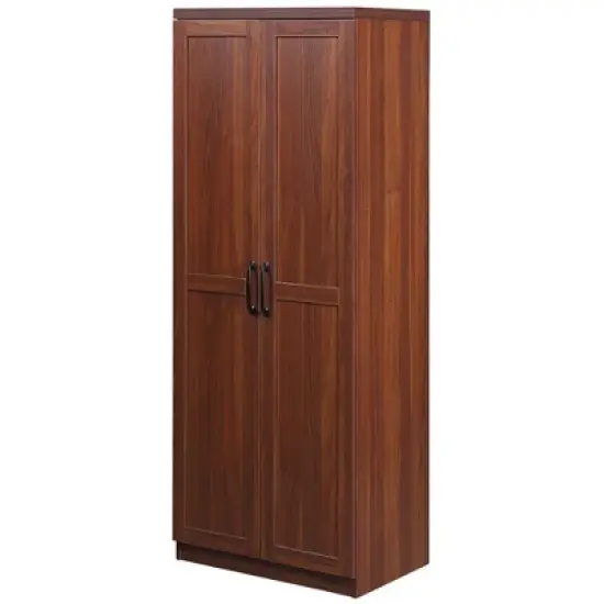 Yukimo 63" 2-Door Kitchen Pantry Storage Cabinet, 5-Tier Shelving with 2 Adjustable Shelves, Brown image {11}