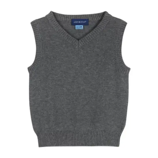 Andy & Evan  Infant  Boys Holiday Check Buttondown w/Vest Set image {2}