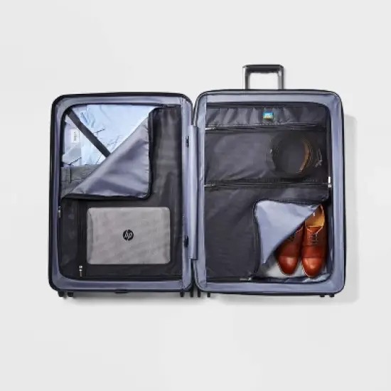 Signature Hardside Large Checked Spinner Suitcase - Open Story&trade; image {5}