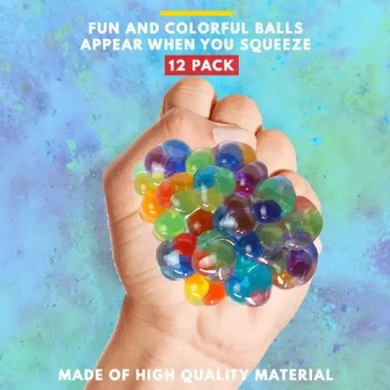 Big Mo's Toys Squishy Mesh Balls - 12 Pack image {1}