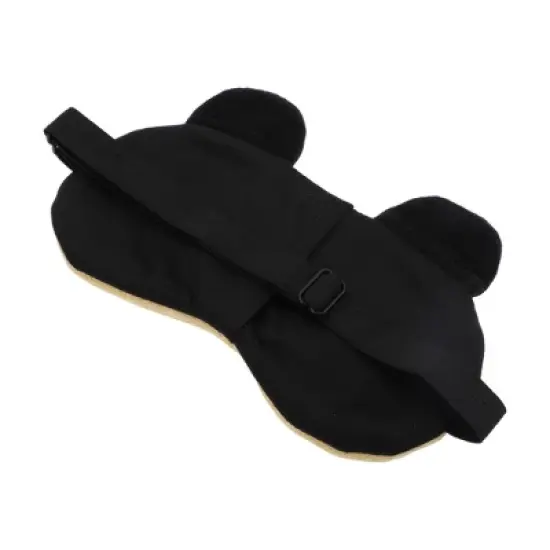 Unique Bargains Soft Cartoon Sleep Mask Squinting Eyes Khaki 1 Pc image {4}