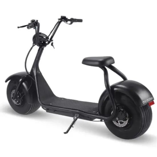 MotoTec Fat Tire 60v 18ah 2000w Lithium Electric Scooter Black image {2}