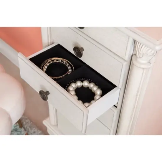 Obrecht Jewelry Armoire Off White - Powell Company image {11}