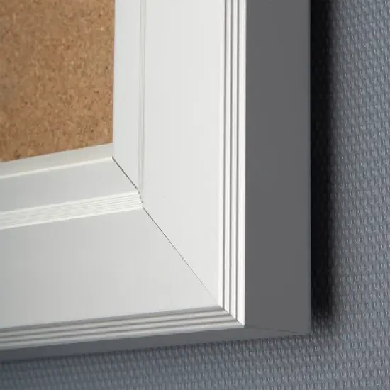 Azar Displays Small Enclosed Cork Bulletin Board w/ Lock & Key image {4}