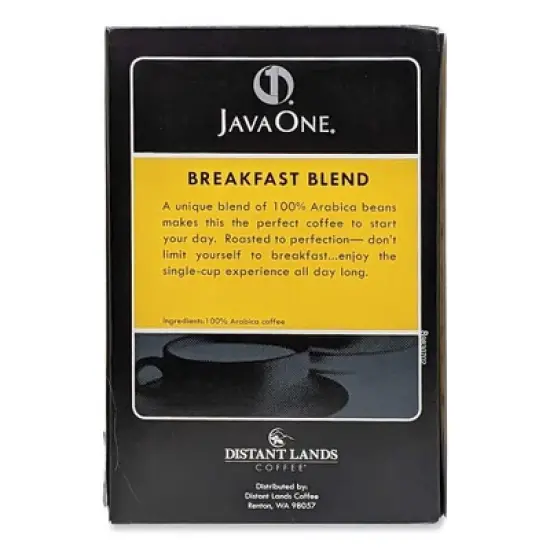 Java One Coffee Pods, Breakfast Blend, Single Cup, 14/Box image {3}