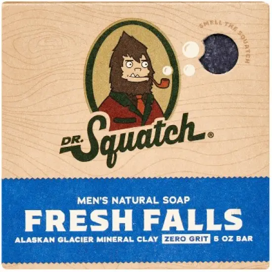 DR. SQUATCH Men's All Natural Bar Soap - Fresh Falls - Clean Breeze Scent - 5oz image {6}