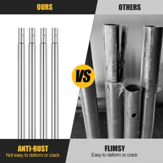 Costway 20 FT Aluminum Snow Roof Rake Adjustable Sectional Snow Removal Tool image {6}