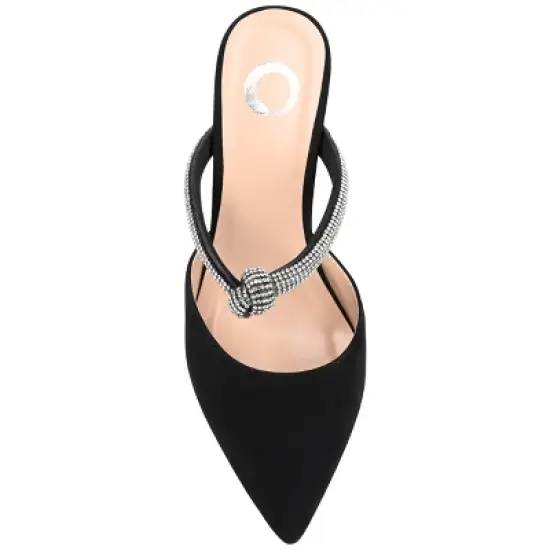 Journee Collection Womens Lunna Mules Mid Stiletto Pointed Toe Pumps image {3}