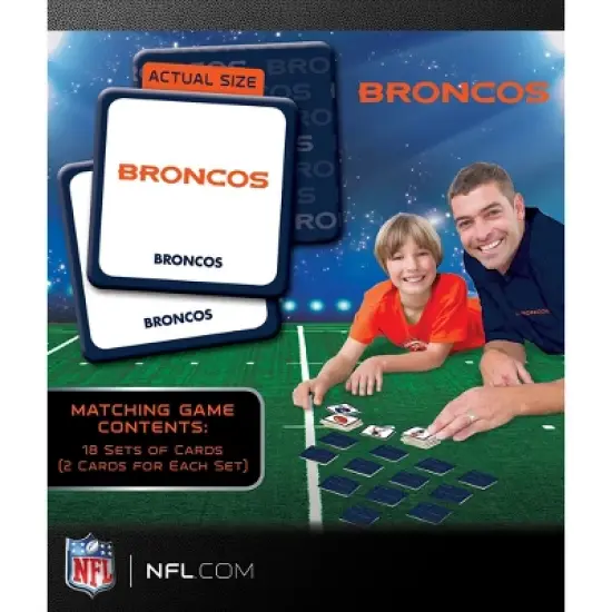 MasterPieces Officially Licensed NFL Denver Broncos Matching Game for Kids and Families image {3}