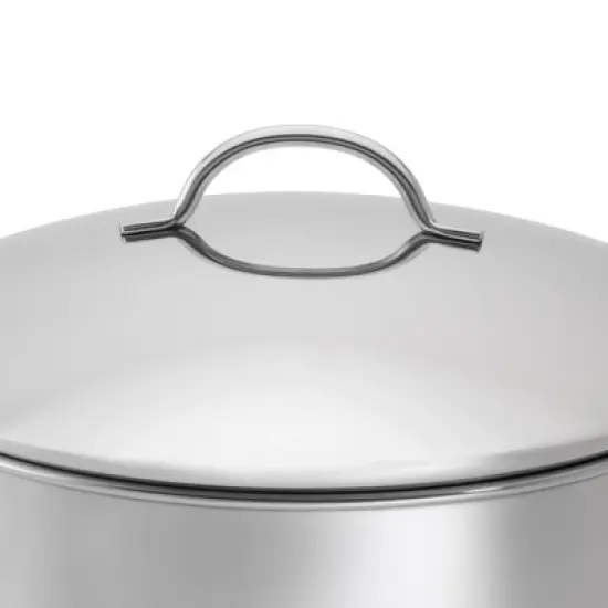 Farberware Classic Series 12qt Stainless Steel Induction Stockpot with Lid Silver image {9}