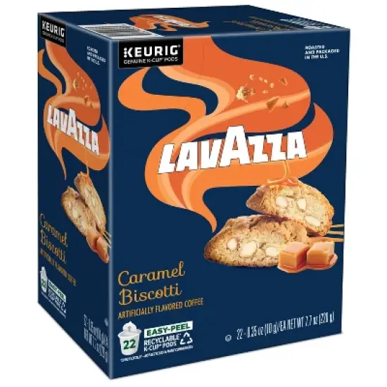 Lavazza Caramel Biscotti Medium Roast Keurig K-Cup Coffee Pods - 22ct image {10}