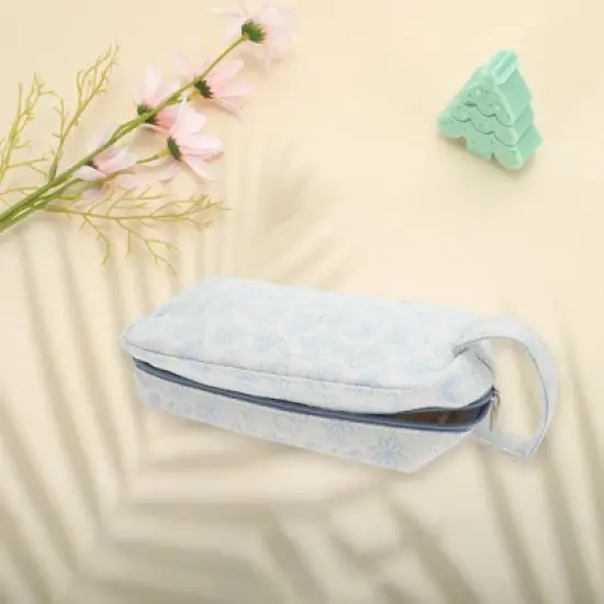 Unique Bargains Compact Rectangle Hearts Makeup Bag 1 Pc image {2}