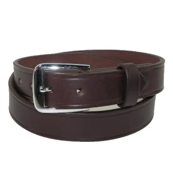 Boston Leather Men's 1.25" 10-12 oz Bridal Leather Work Belt image {4}
