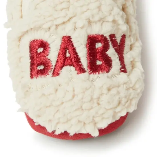 Dearfoams Kids Buffalo Check Baby Bear Closed Back Slipper image {3}