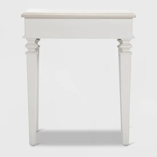 Benson End Table Nightstand with Drawers Light Gray - Finch image {10}