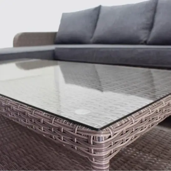 Courtyard Casual Canyon Bay Loveseat Daybed Combo  Converts from Loveseat with Chaise Lounge into Double Day bed image {7}