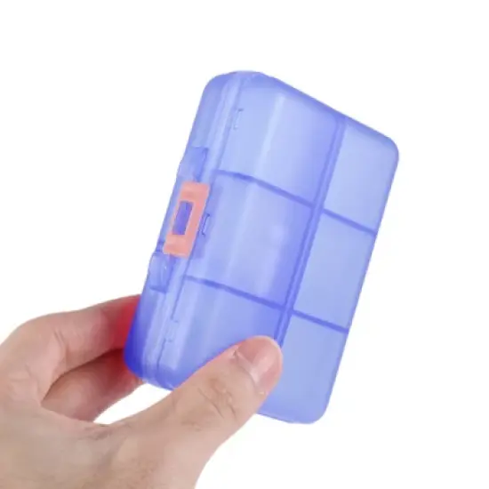 Unique Bargains 9 Grids Double Layer Pill Case 1 Pc image {4}