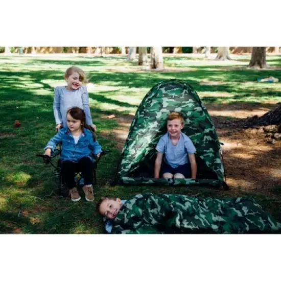 Pacific Play Tents Kids Green Camo Camping Kit image {6}