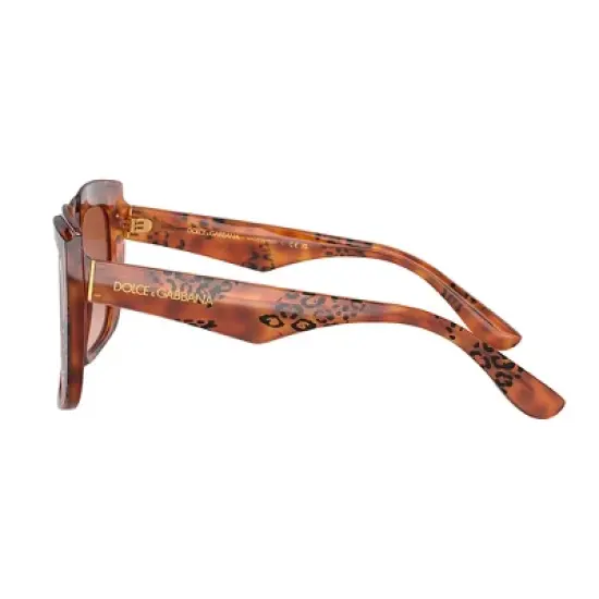 Dolce & Gabbana DG 4414 338013 Womens Square Sunglasses Havana 54mm image {2}